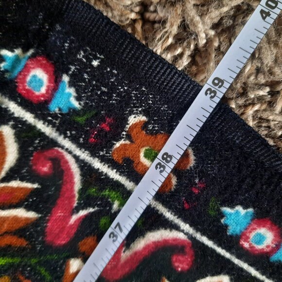 Vtg Velvet Wall Hanging Tapestry Rug Deer Elk 53x39 By Alden.T.C Made in Turkey - Picture 4 of 7